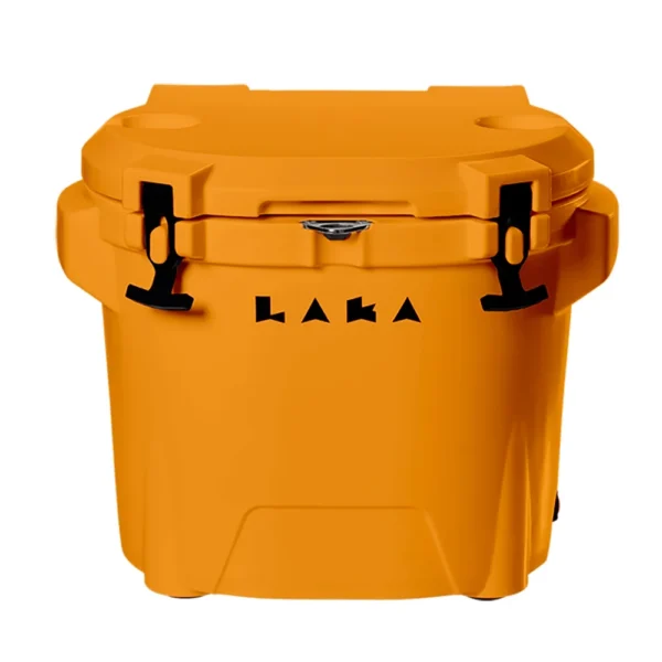 LAKA Coolers 30 Qt Cooler w/Telescoping Handle & Wheels - Orange - Image 2