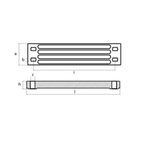 Tecnoseal Zinc Yamaha Bar Anode f/Engine Bracket - Image 2