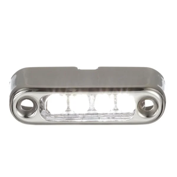 Attwood White LED Micro Light w/Stainless Steel Bezel & Vertical Mount