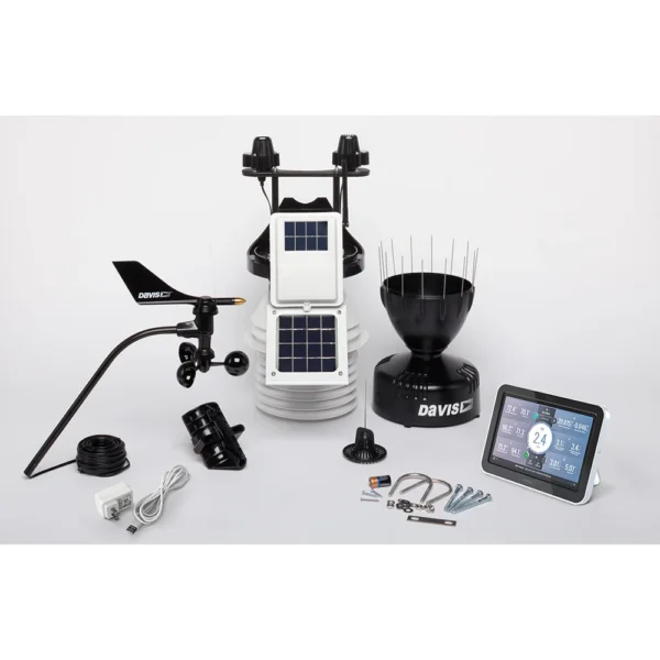 Davis Vantage Pro2 Wireless Weather Station w/WeatherLink Console, 24hr Fan Aspirated Radiation Shield, UV & Solar Sensors - Image 2