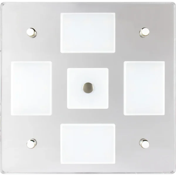 Sea-Dog Square LED Mirror Light w/On/Off Dimmer - White & Blue - Image 2