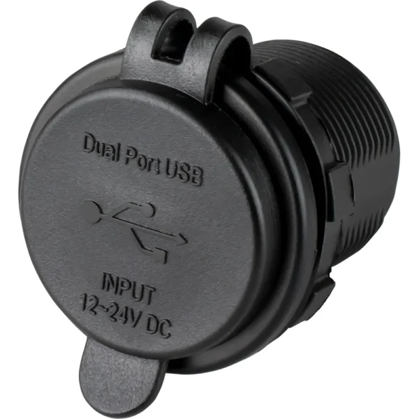 Sea-Dog Round Dual USB & USB-C Power Socket - Image 2