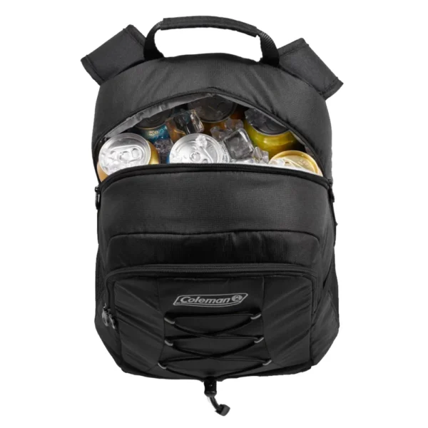 Coleman CHILLER™ 28-Can Soft-Sided Backpack Cooler - Black - Image 2