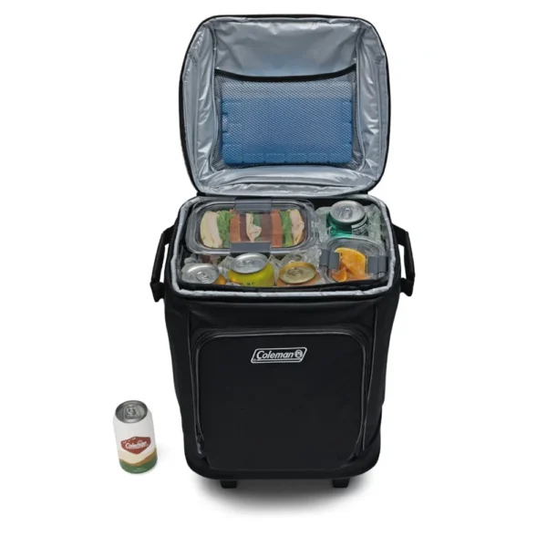 Coleman CHILLER™ 42-Can Soft-Sided Portable Cooler w/Wheels - Black - Image 3