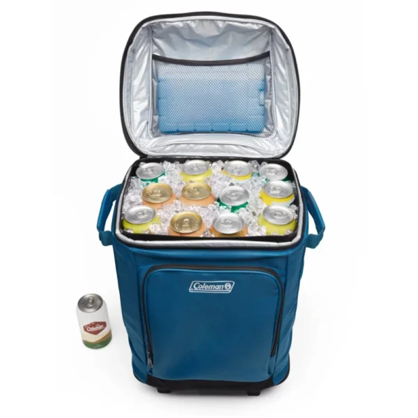 Coleman CHILLER™ 42-Can Soft-Sided Portable Cooler w/Wheels - Deep Ocean - Image 3