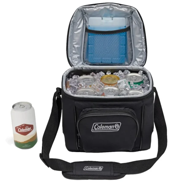 Coleman CHILLER™ 9-Can Soft-Sided Portable Cooler - Black - Image 2