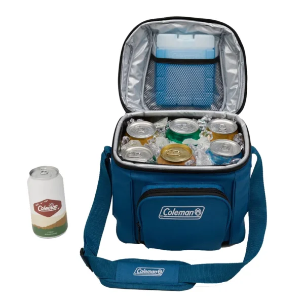 Coleman CHILLER™ 9-Can Soft-Sided Portable Cooler - Deep Ocean - Image 2