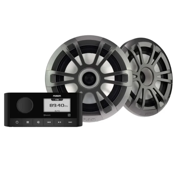 Fusion MS-RA60 & 6.5" EL Sports Speaker Kit - Grey Speakers