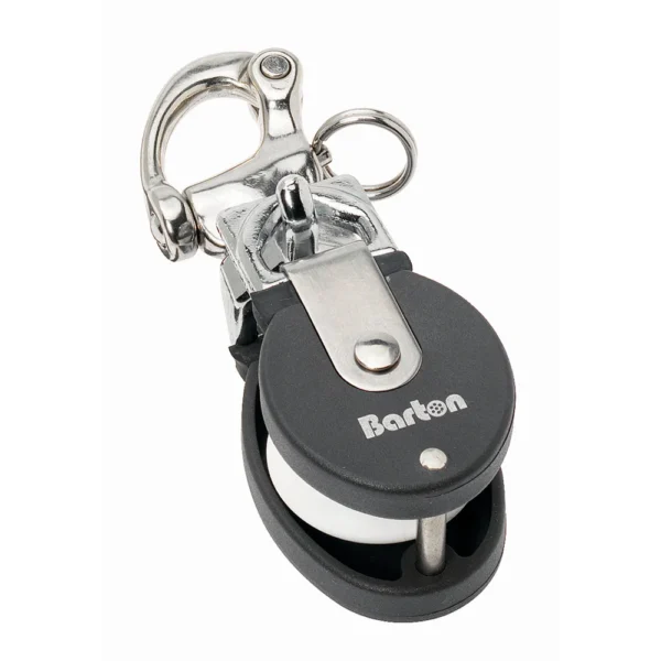 Barton Marine Size 2 Snatch Block w/Stainless Snap Shackle - 35mm Sheave