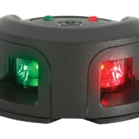 Attwood LightArmor Deck Mount LED Navigation Light 2NM Black Composite Bi-Color