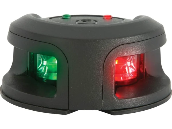 Attwood LightArmor Deck Mount LED Navigation Light 2NM Black Composite Bi-Color