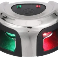 Attwood LightArmor Deck Mount LED Navigation Light 2NM Stainless Steel Bi-Color