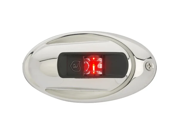 Attwood LightArmor Eliptical LED Navigation Light 2NM Stainless Steel Red