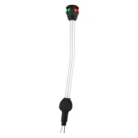 Attwood LightArmor Bi-Color 10in Angled Locking Collar Pole 2-Pin LED
