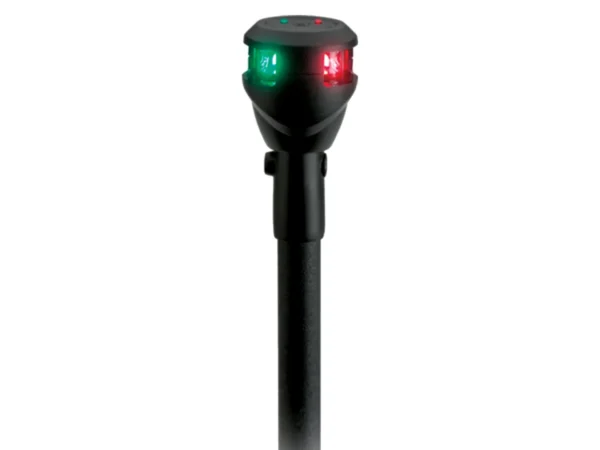Attwood LightArmor Bi-Color 14in Straight Locking Collar Pole 3-Pin LED with Task Light
