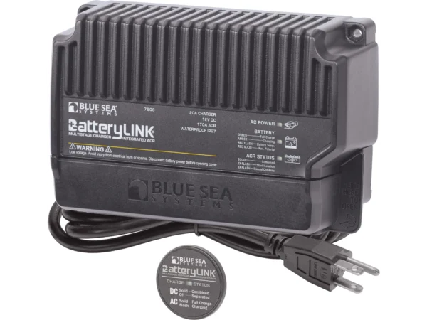 Blue Sea BatteryLink Charger 12v Output 120/230V Input 20Amp 2 Bank