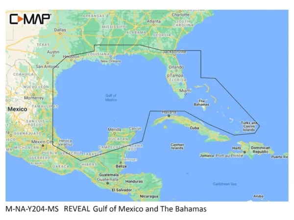 C-MAP Reveal Coastal Gulf of Mexico and Bahamas