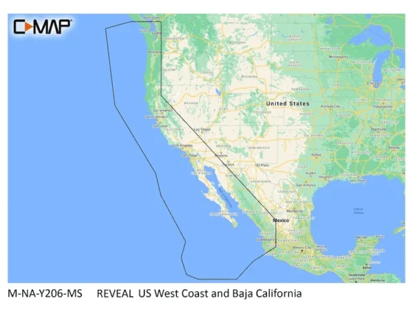 C-MAP Reveal Coastal US West Coast and Baja