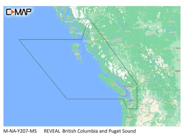 C-MAP Reveal Coastal British Columbia and Puget Sound