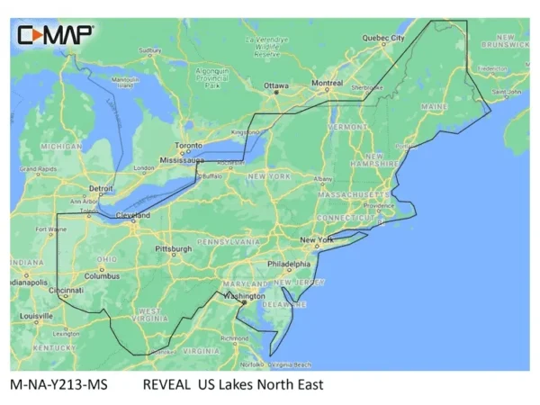 C-MAP Reveal Inland US Lakes North East