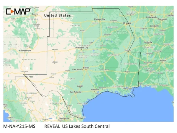 C-MAP Reveal Inland US Lakes South Central