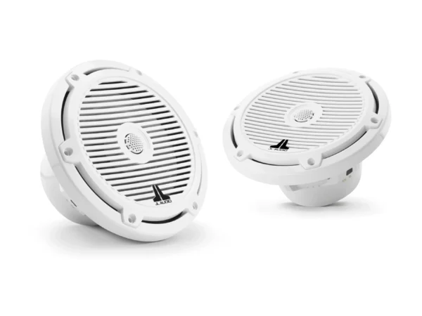 JL Audio M3 7.7in Coaxial Speakers White Classic Grille