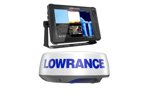 Lowrance HDS12 Live Radar Bundle with Halo 20+ Active Imaging 3In1 Transducer