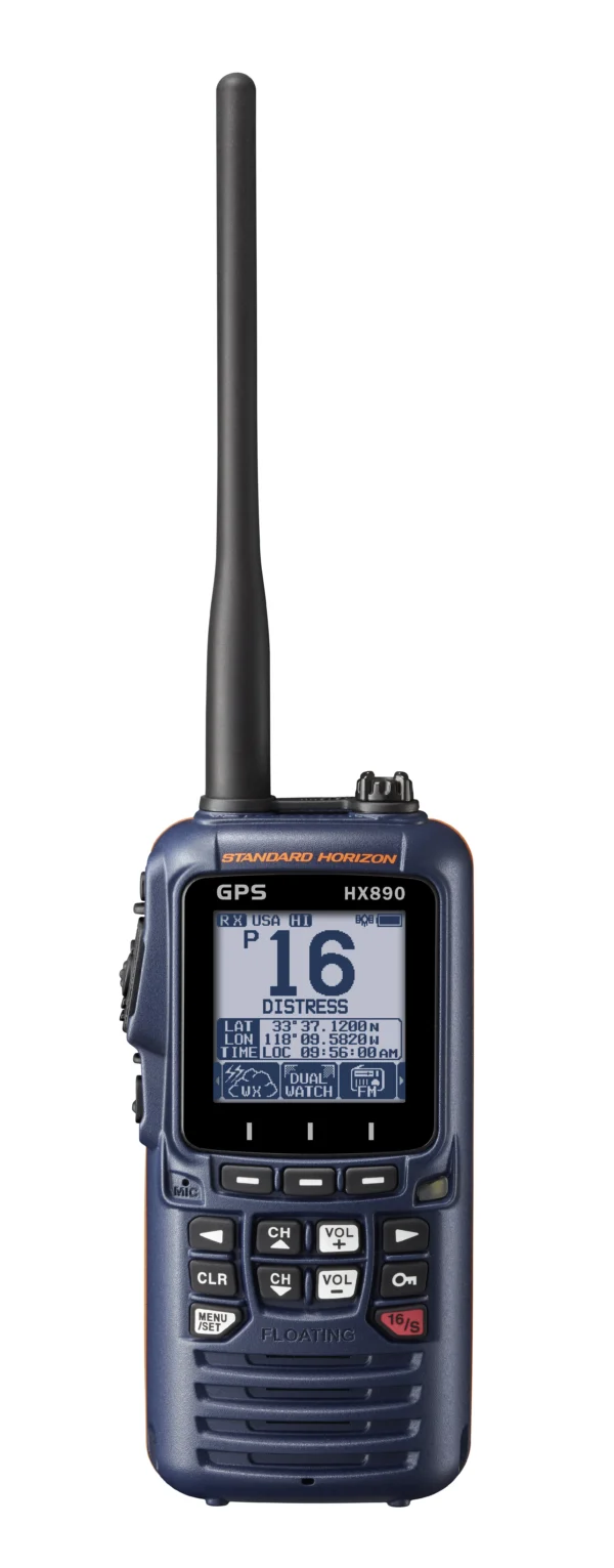 Standard HX890NB Handheld VHF 6W Class H DSC GPS Navy Blue