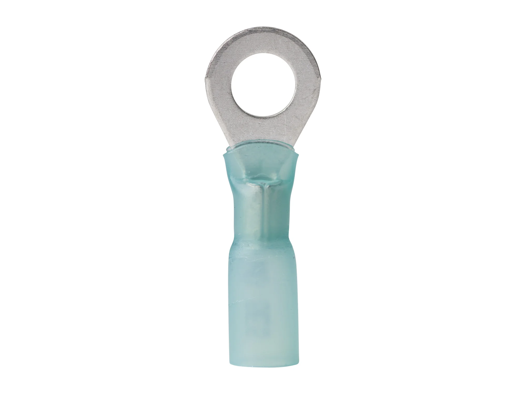 ANC311499 Ancor 16-14 1/4 Ring Terminal Heat Shrink Blue 100 Pack - Image 1
