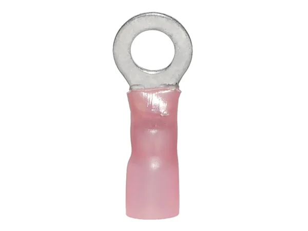 Ancor 8AWG 5/16 Ring Terminal Heat Shrink Red 25 Pack