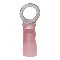 Ancor 8AWG 3/8 Ring Terminal Heat Shrink Red 25 Pack