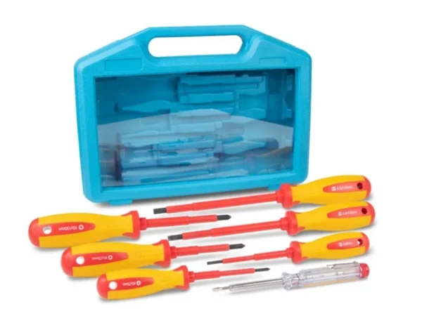 Ancor 7pc Screwdriver Set with Case, Insulated