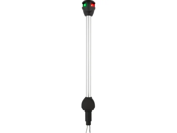 Attwood LightArmor Bi-Color 14in Straight Locking Collar Pole 3-Pin LED with Task Light - Image 1