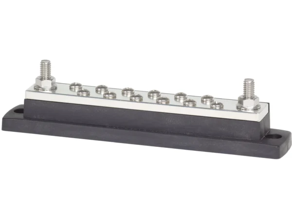 Blue Sea MaxiBus 250A BusBar Two 5/16in-18 Studs and Twelve #10-24 Screws