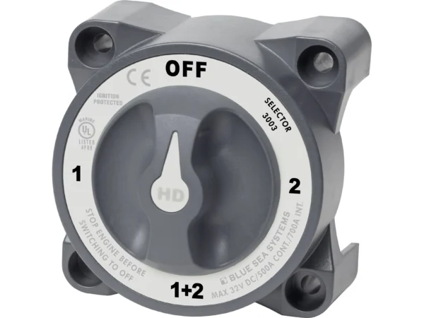 Blue Sea HD-Series Battery 4 Position 500A Alternator Field Disconnect
