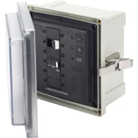 Blue Sea Panel Enclosure 120/240v AC 50A ELCI Main Surface Mount System