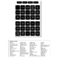 Blue Sea 4216 Label Kit DC H2O 60 Square Black