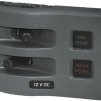 Blue Sea Weather Deck Panel 12v 2 Gang Fuse Panel
