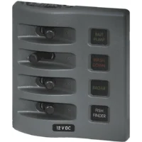 Blue Sea Weather Deck Panel 12v 4 Gang Fuse Panel