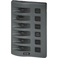 Blue Sea Weather Deck Panel 12v 6 Gang Fuse Panel