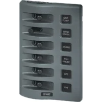 Blue Sea Weather Deck Panel 12v 6 Gang Switch Panel