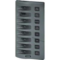 Blue Sea Weather Deck Panel 12v 8 Gang Switch Panel