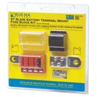 Blue Sea 5024 4-Gang Battery Terminal Fuse Block ST ATO/ATC and Cover