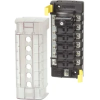 Blue Sea ST CLB Circuit Breaker Block - 6 position with Negative Bus