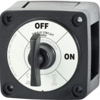Blue Sea M-Series Battery Switch On/Off Black with Key