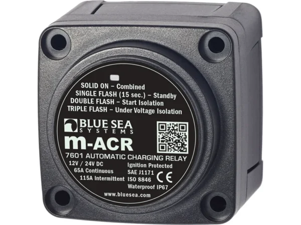Blue Sea m-Series Automatic Charging Relay 12/24vDC 65A
