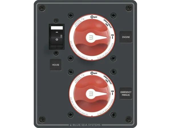 Blue Sea Dual Battery Bank Management Panel Main + 3 Position