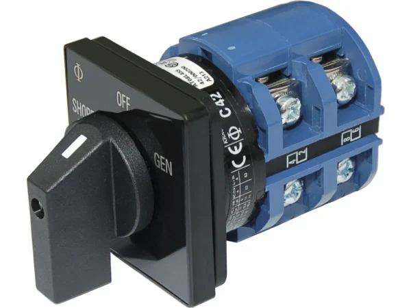Blue Sea Rotary Switch 120VAC 65 Amp Off + 2 Position - Image 1