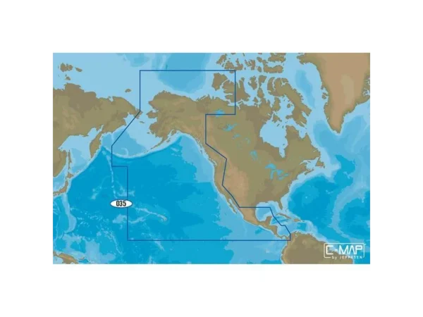 C-MAP M-NA-D035 4D microSD Pacific Coast Panama to Alaska Continental