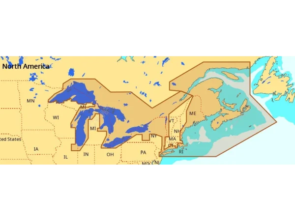 C-MAP NA-M026 Max Wide microSD Great Lakes, Northeast and Approaches - Image 1